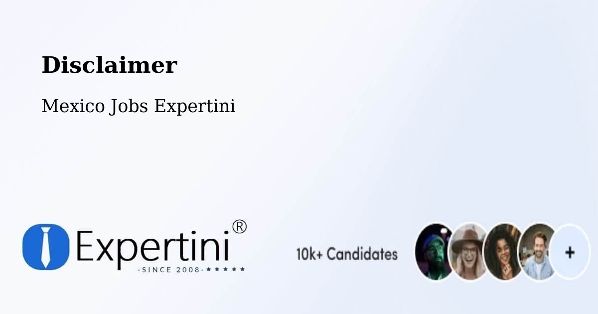 Disclaimer – Teabo - Mexico Jobs Expertini